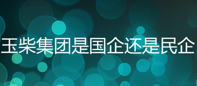 玉柴集團(tuán)是國企嗎？玉柴集團(tuán)是五百強嗎？